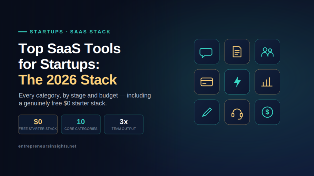 Top SaaS Tools for Startups in 2026